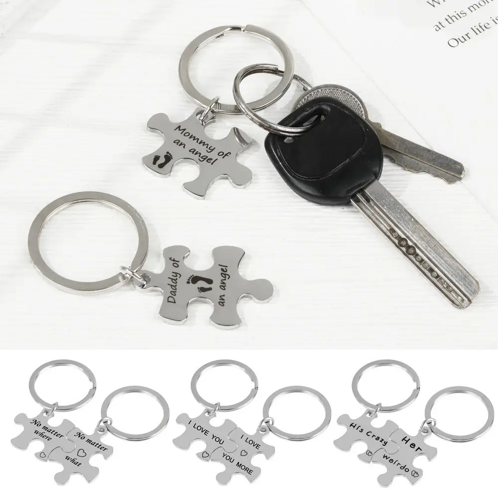 

Персонализированные парные Подвески в виде автомобиля на День святого Валентина из нержавеющей стали, 2 шт.