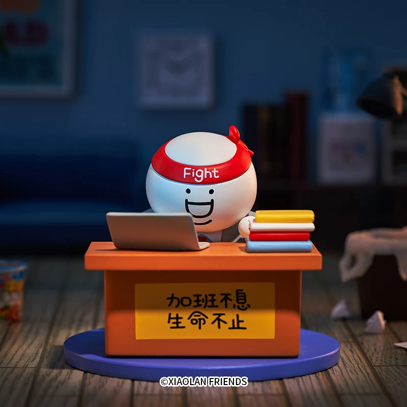 

Xiaolan Friends глухая коробка игрушки G Fat Worker Series загадочная коробка Caixa Surprise настольная модель кавайная кукла для девочек подарок на день рождени...