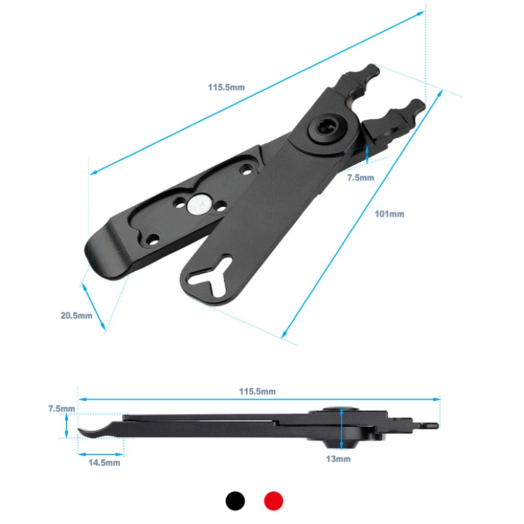 Aluminum Alloy Bicycle Master Link Repair Tool Chain Pliers Bike Tyre Lever Valve Core Removal Integrated Repair Removal Tools