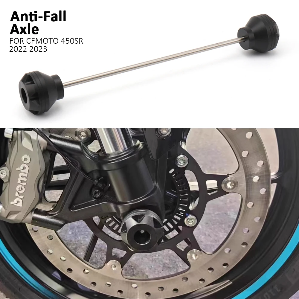 

Motorcycle Accessories Personality Front Shock Absorber Anti-fall Block Rear Axle Protector For CFMOTO 450 SR 450SR 2022 2023