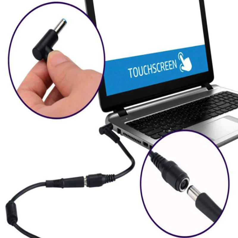 

Адаптер питания с коннектором для ноутбука, 7,4x5,0 мм до 4,5x3,0 мм