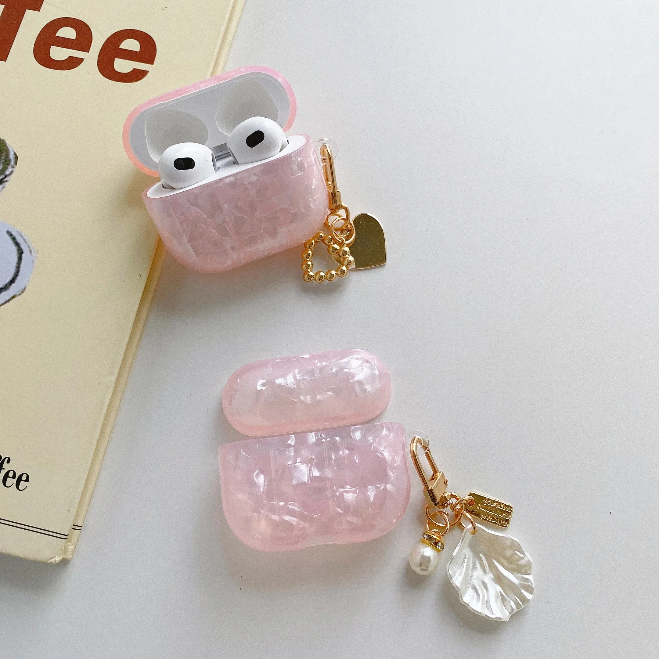Жемчужные чехлы-наушники для наушников Apple Airpods 4 3