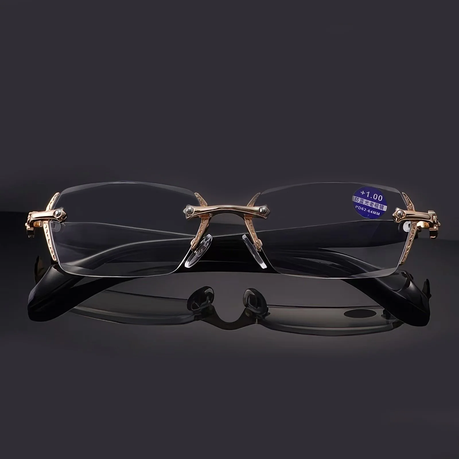 Винтажные оправы для очков чтения без с синей оправой