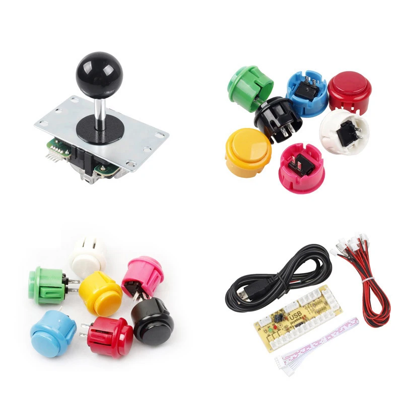 Аркадная игра Copy Sanwa набор сделай сам 8-полосный джойстик с кнопками Usb-контроллер