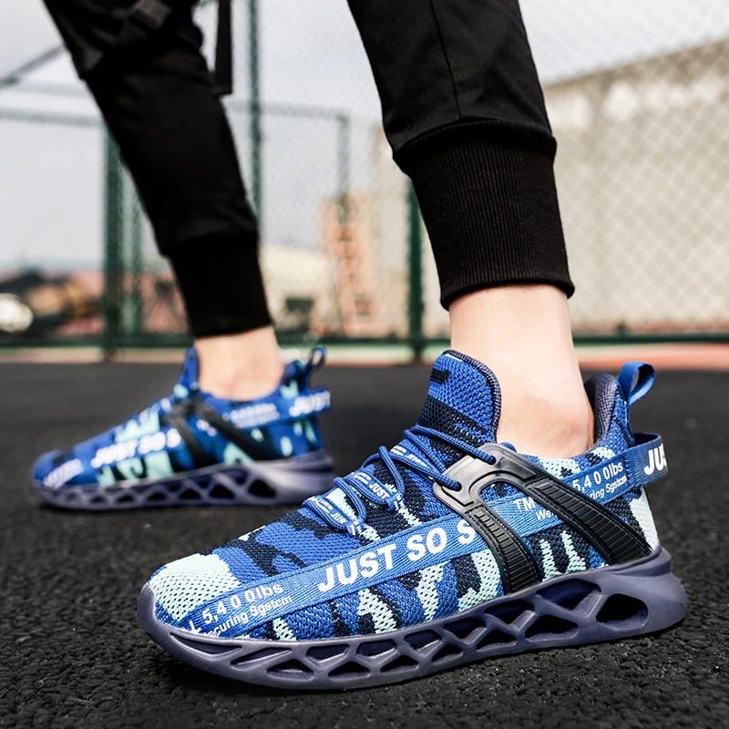 Men's Sneakers Breathable Running Shoes for Men Camouflage Sports Shoes Light Walking Sneakers Tenis Masculino Zapatillas Hombre