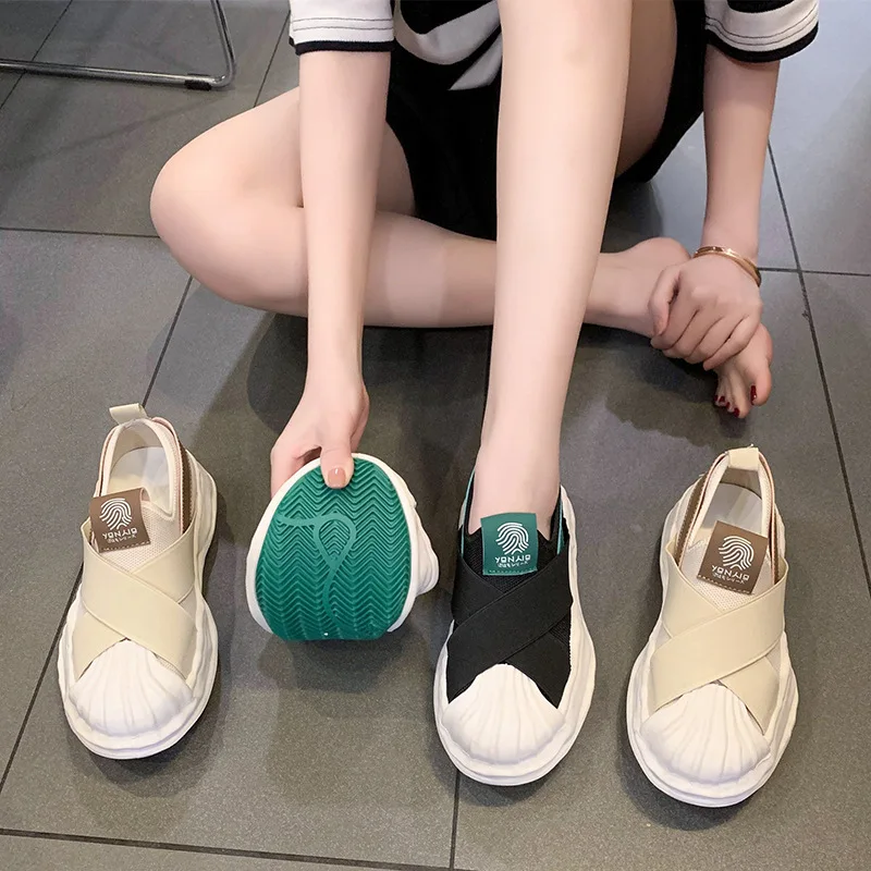 

2022 Summer New Fashion Canvas Lightweight Breathable Shoes Women's Casual Flat Shoes Sneakers Women's Shoes