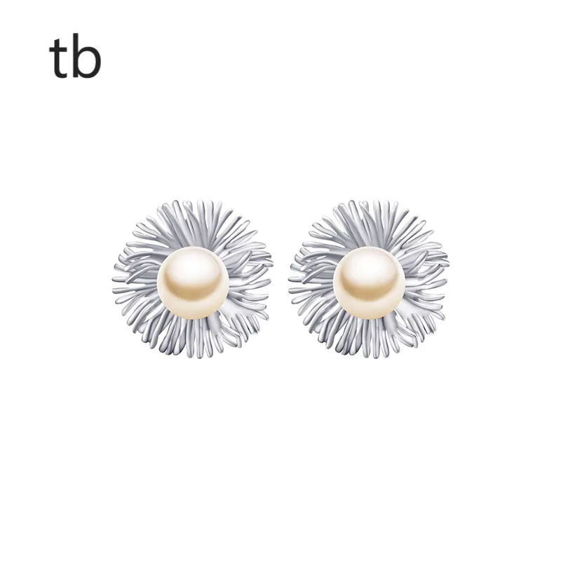 

S925 silver hot sale high-end sense small fresh personality floral elegant fashion light luxury silver female earrings