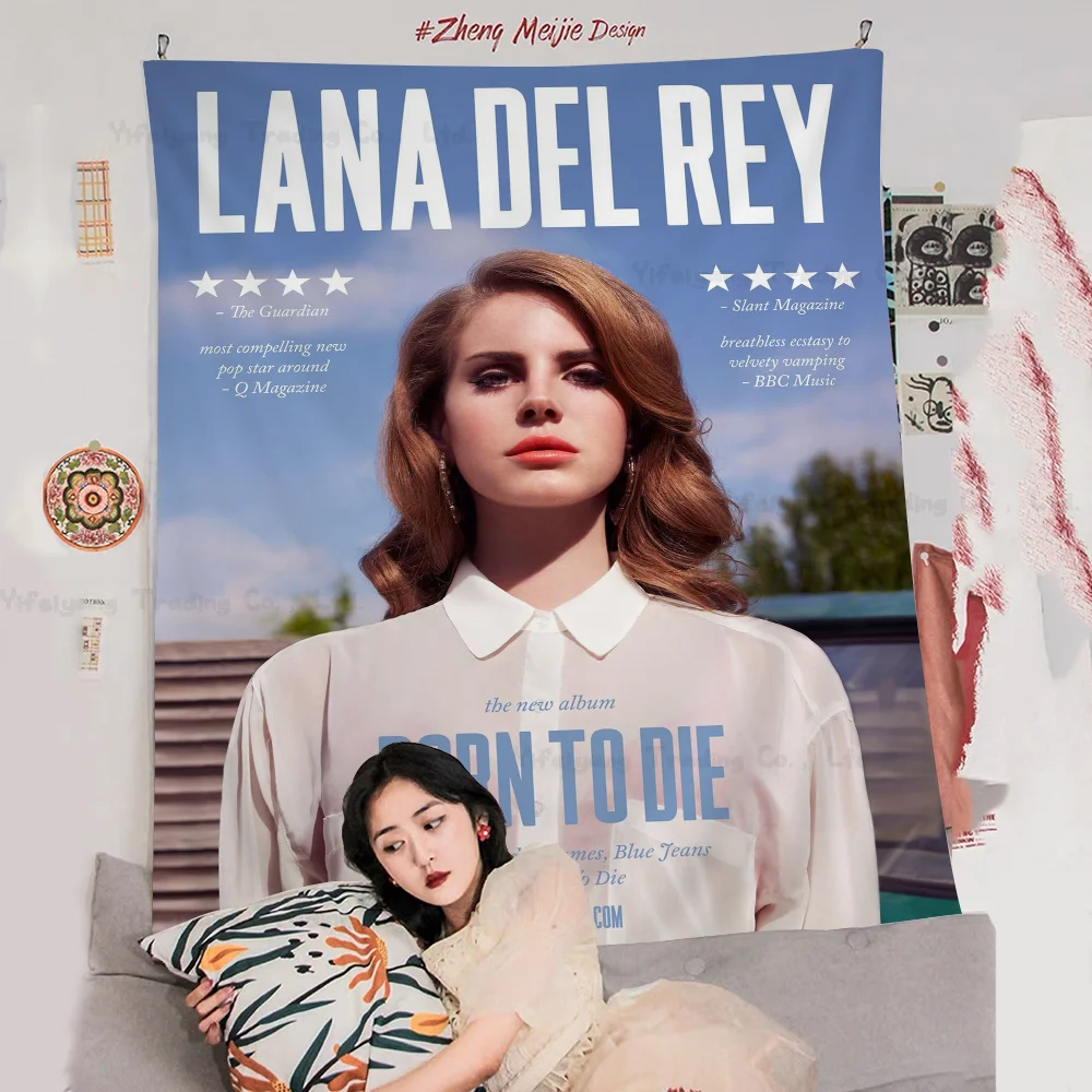 Лиззи Грант Лана Дель Рей аниме гобелен хиппи цветок настенные ковры Декор в