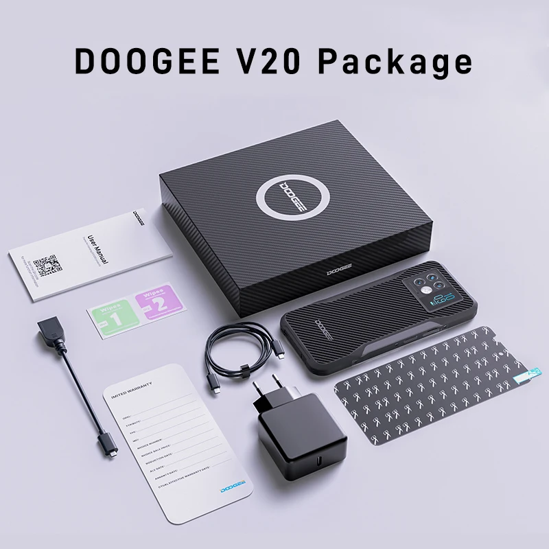 New DOOGEE V20 5G Rugged Phone 6.43