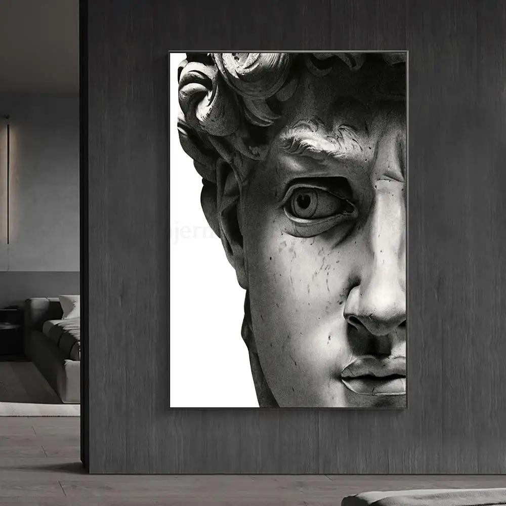 

David Statue Canvas Interior Paintings Prints Artwork Figures Aesthetic Wall Posters Pictures Home Decor Cuadros Para Salon