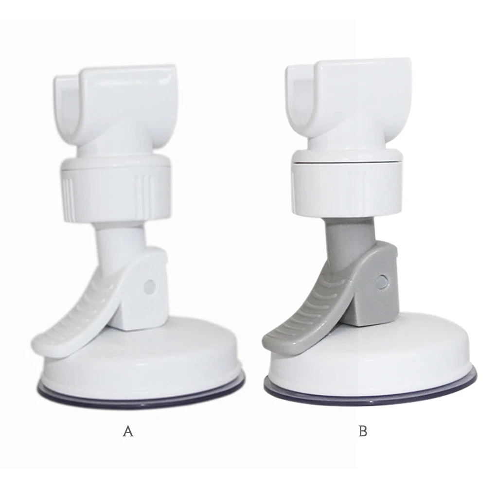 

Регулируемый настенный держатель для душевой лейки, вращающийся кронштейн на присоске для ванной комнаты, основа для подставки, белая