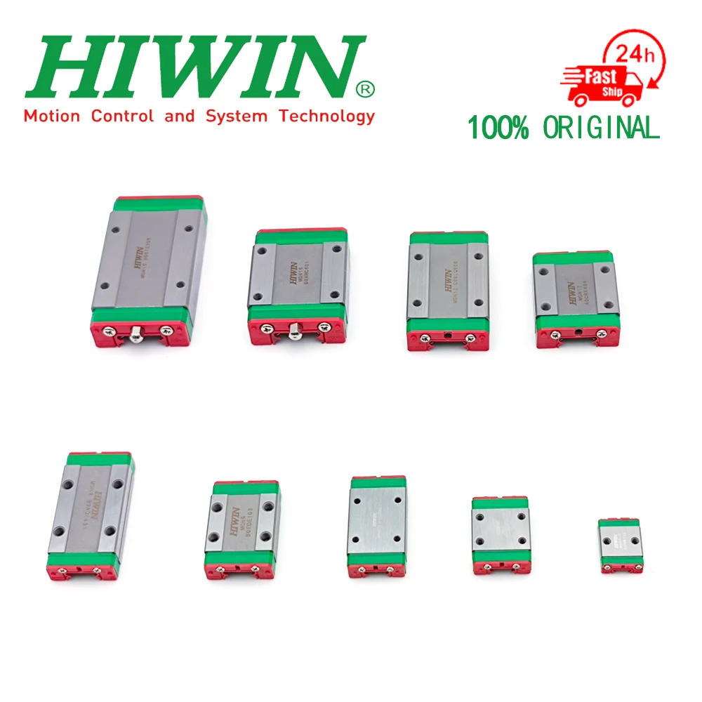 HIWIN Original Genuine MGW12 Linear Guide Rail 100 150 200 250 300 330 400-550mm MGWR12C Linear Guide+MGW12C 2pcs Slider Block