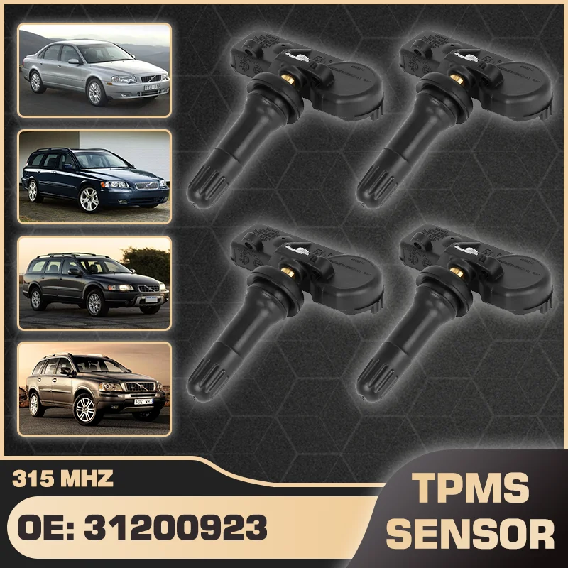 1/4 шт. датчик контроля давления в шинах TPMS для Volvo S60 S80 V70 XC70 XC90 2004-2014 3074899 31200923 31302096
