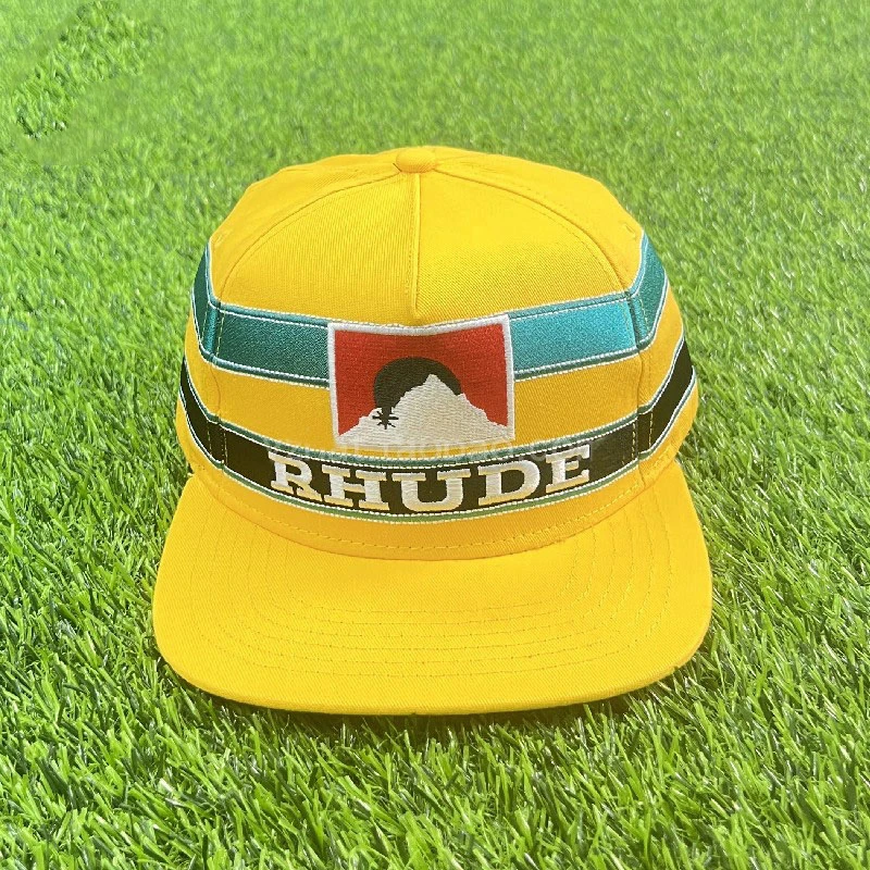 

Rhude Baseball Cap Men Women Embroidered Caps Adjustable Buckle Hats gym