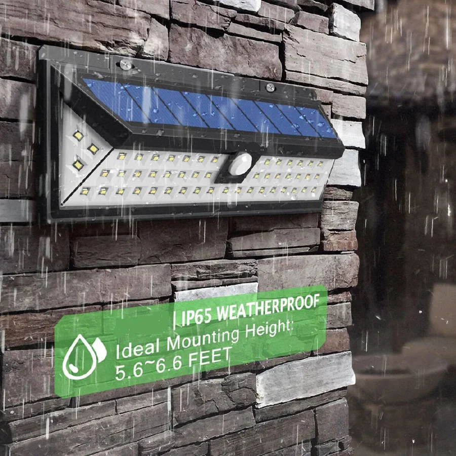 

LukLoy LED Solar Light Solar Light Wall Light 54LED Sensor Light Outdoor Garden Light Flood Light Solar Sensor Wall Light