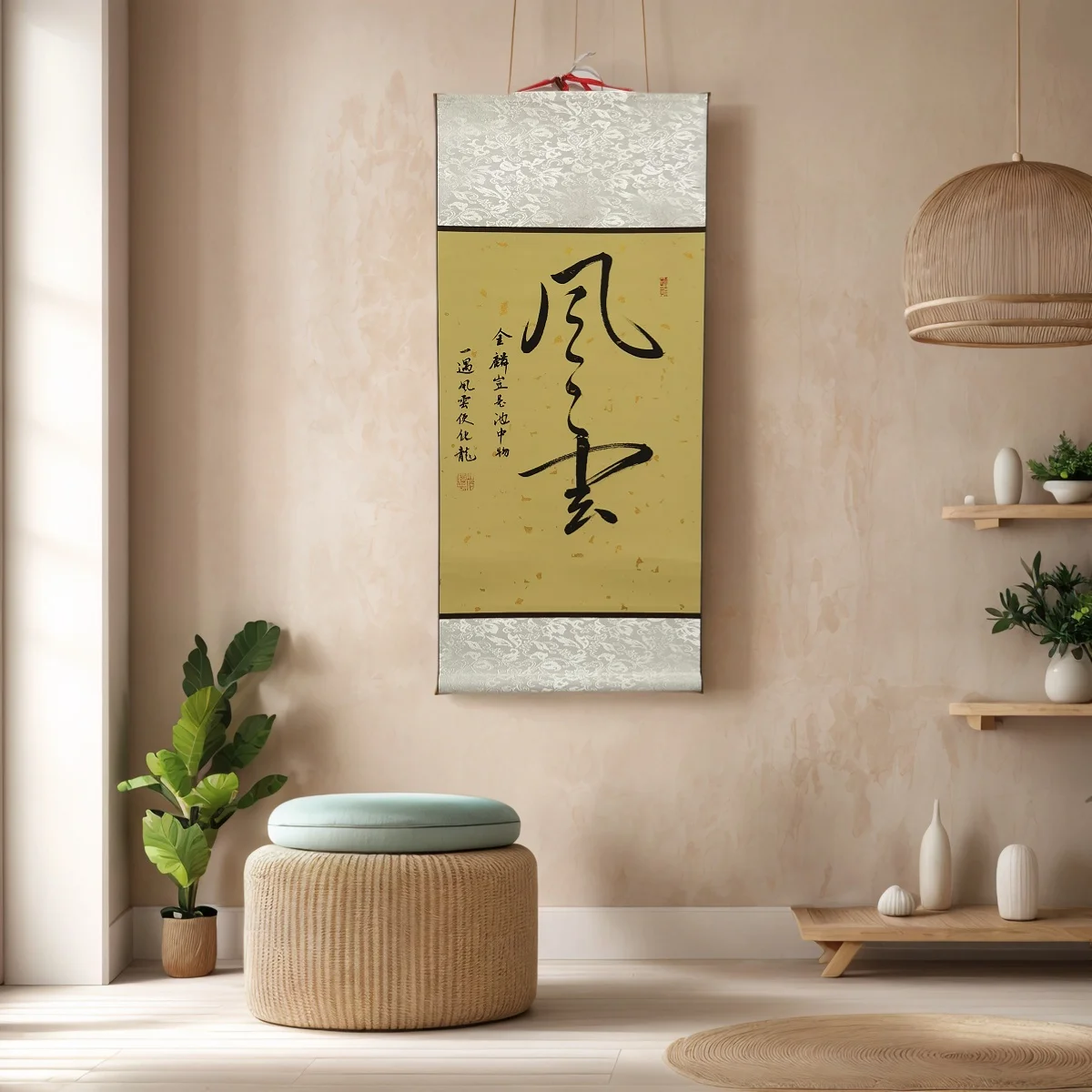 

Китайский каллиграфический свиток "Ветер и облако"