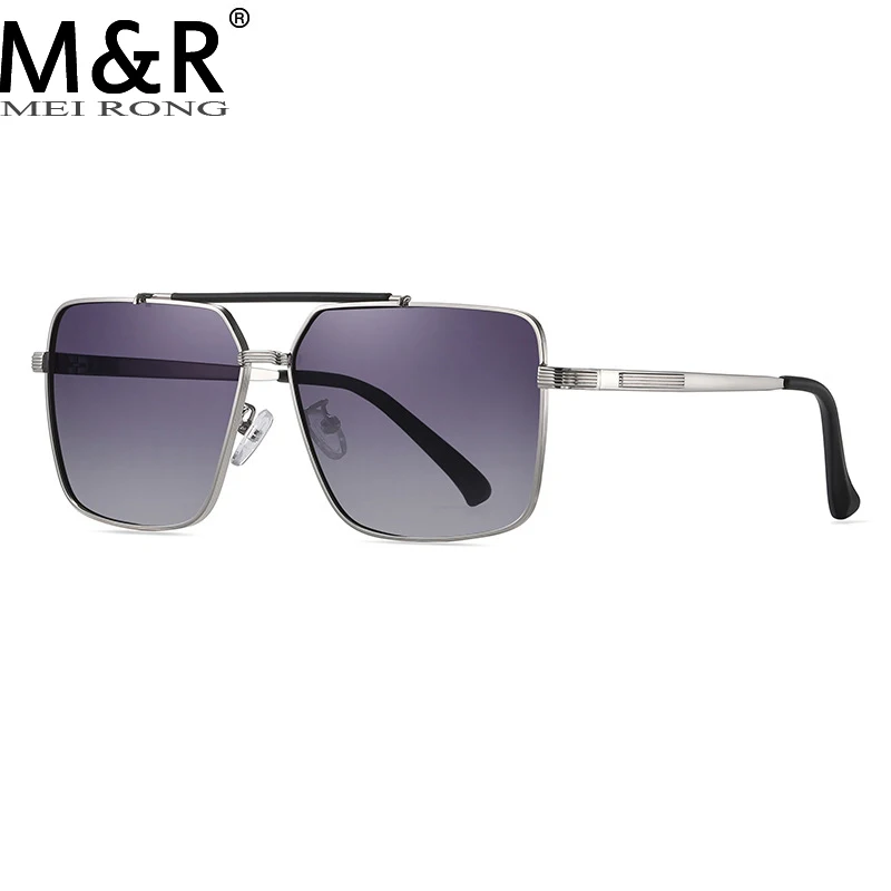 

Солнцезащитные очки в стиле ретро для мужчин и женщин, модные поляризационные темные очки квадратной формы, в металлической оправе, с градиентом, для вождения, летние
