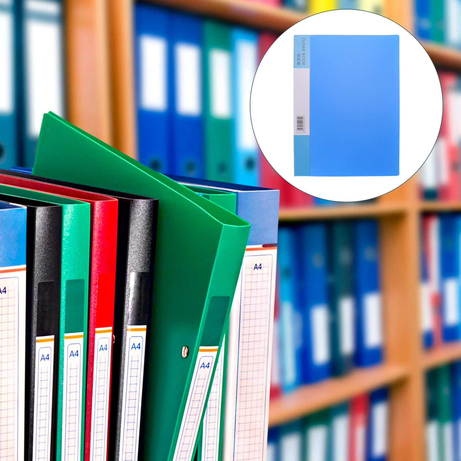 

Office A4 Document Organizer Paper Files Protective Cover Portable Paper Folder