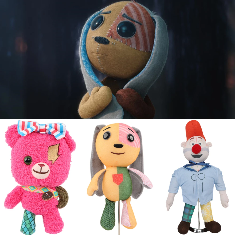 

New 20-25CM Lost Orly Movie Peripheral Plush Toys Cute Splicing Rabbit Bear Doll Splicing Clown Children's Gift Kawaii
