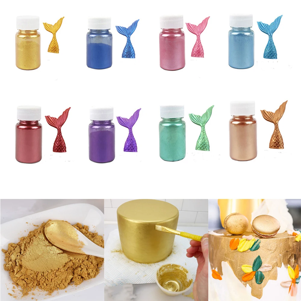 Золотая пудра с блестками 5/15 г | Дом и сад