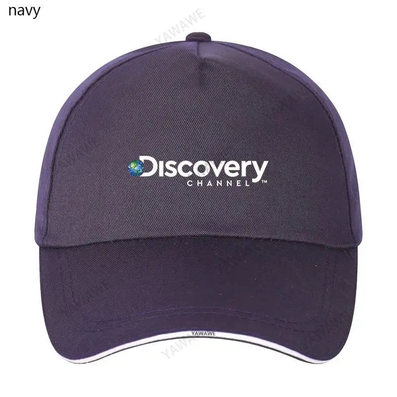 

Black Casual Boys Printed Fish caps Discovery Channel Logo Fashion yawawe print Unisex Snapback hats