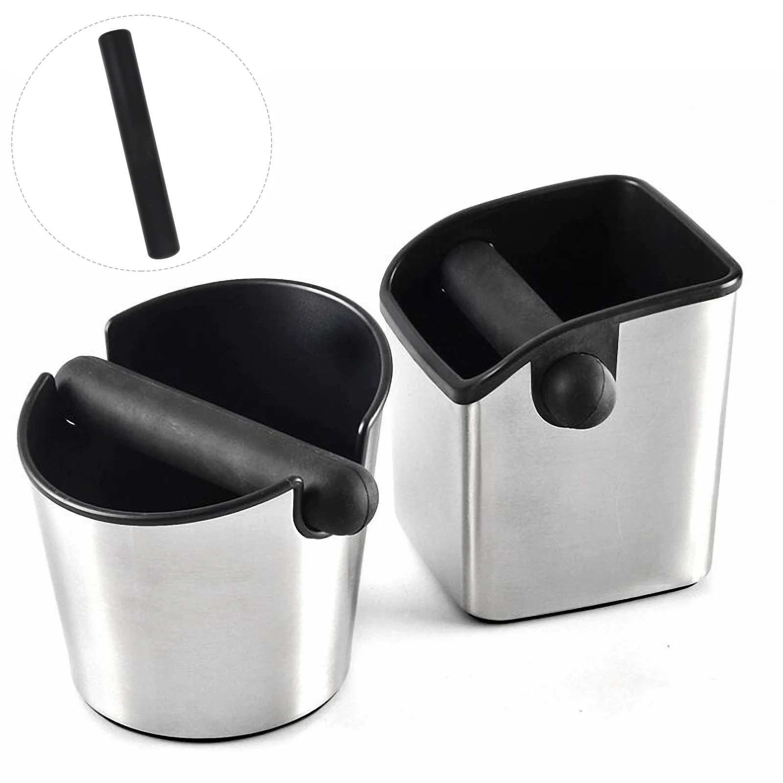

Knock Bar Coffee Espresso Stick Box Bin Replacement Silicone Rubber Dump Grounds Beating Detachable Practical Container