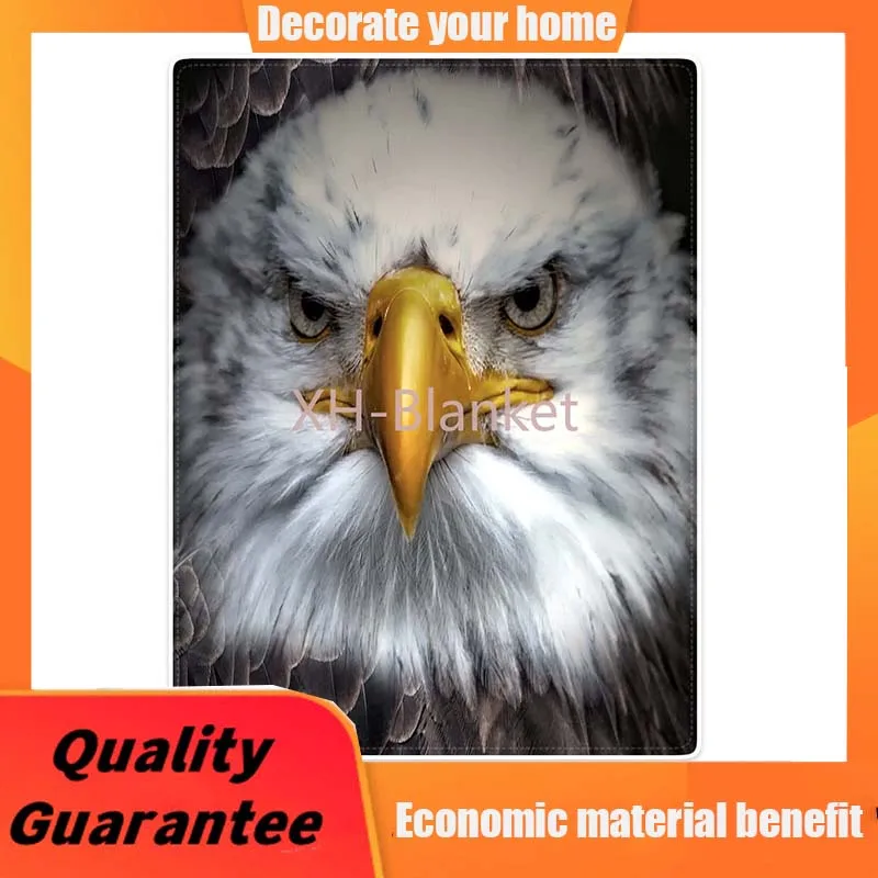 

Blanket Sofa Bed Throw Lightweight Cozy Plush Serious Hawk White Head Eagle 60"x80" throw blanket for sofa luxury blanket