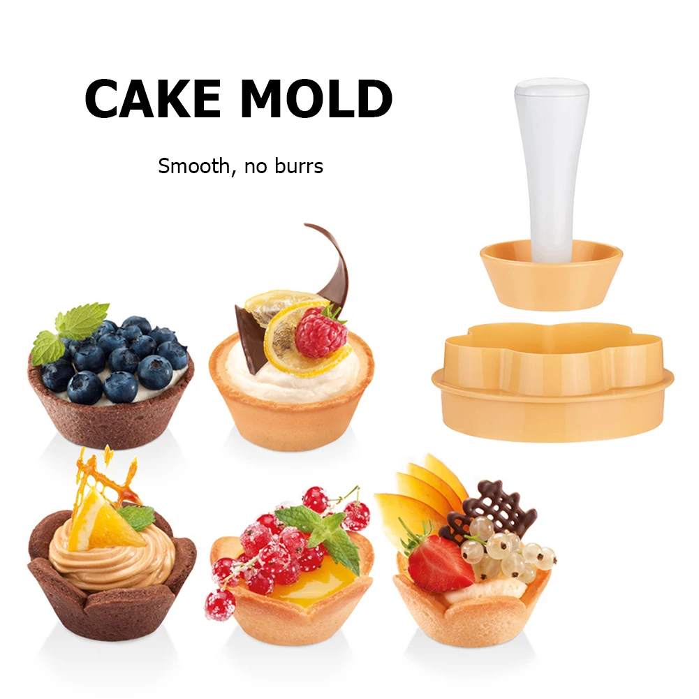 

Non-Stick Cute Mold Decoration Tools Non-stick Egg Tart Shells Mold Kitchen Smooth Rapid Prototyping Cupcake Mold Kit