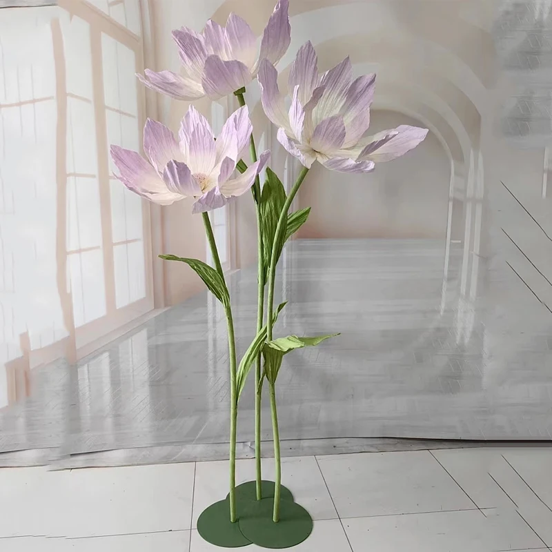 Свадебный декор искусственная лилия бумажная Цветочная головка свадебная