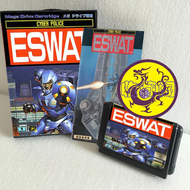 

Игровая карточка esват JP 16bit MD с розничной коробкой и руководством для Sega Mega Drive/ Genesis