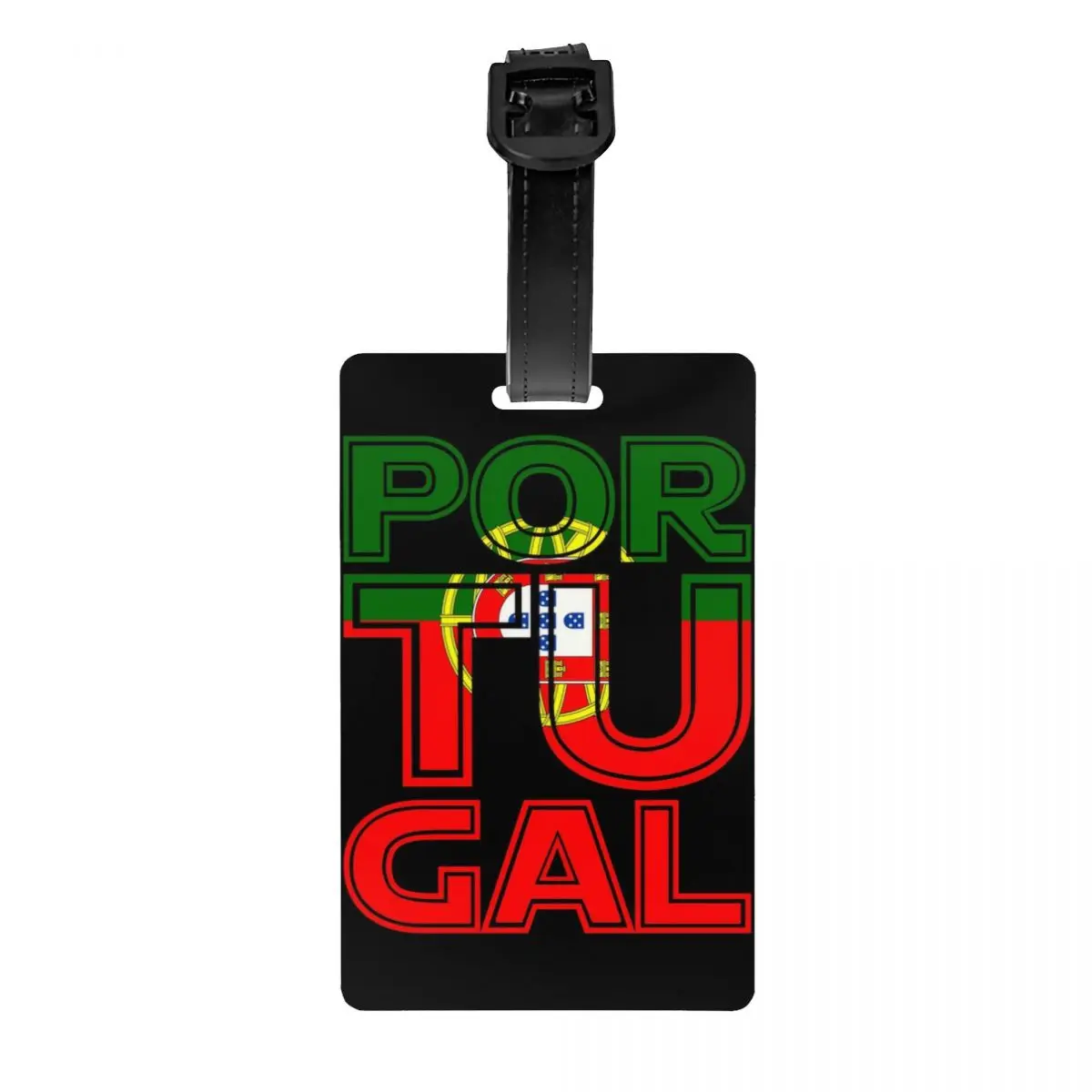 

Custom I Love Portugal Country Land Cut Flag Luggage Tag Privacy Protection Portuguese Baggage Tags Travel Bag Labels Suitcase