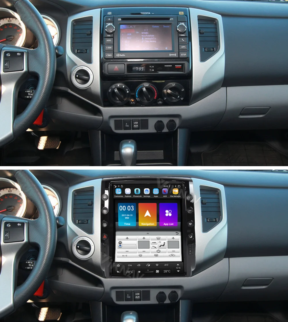 Автомагнитола PX6 12 1 дюйма Android с экраном для TOYOTA Tacoma 2 N200 Hilux 2005-2015 DVD мультимедиа