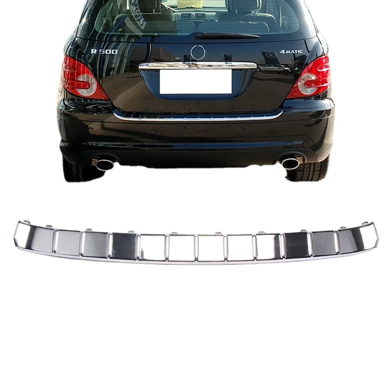 Хромированная защитная пластина заднего бампера для Mercedes-Benz W251 R280 R300 R320 R350 R400 R500