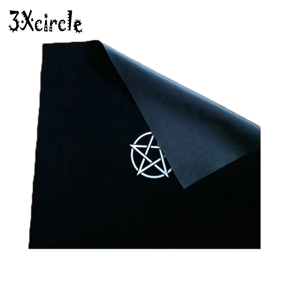 

50cmx50cm Pentagram Velvet Tarot Cards Tablecloth Divination Altar Poker Mat Board Game Accessories