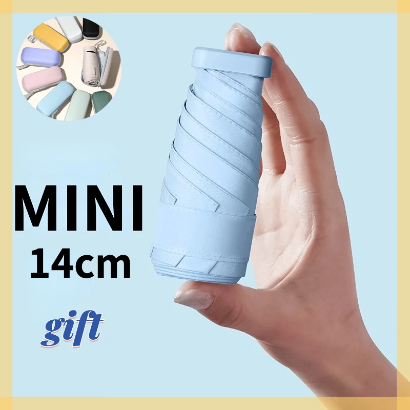 

Mini Folding Sunscreen UV Umbrella for Women Sunshade Small Portable Cute Pocket Umbrellas Guarda Chuva Paraguas Mujer Parapluie