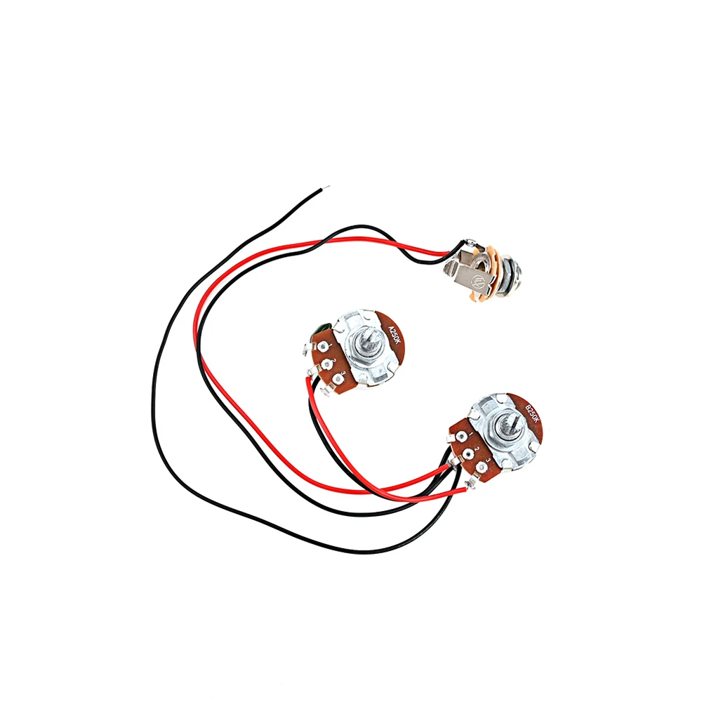 

Guitar Wiring Harness Set Practical Pull Switch Volume Wire Harness