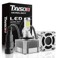 txvso8 d1s d3s led headlight bulb 110w 11000lm car light 2 side 360 degree 6000k built in led driver faros led para auto
