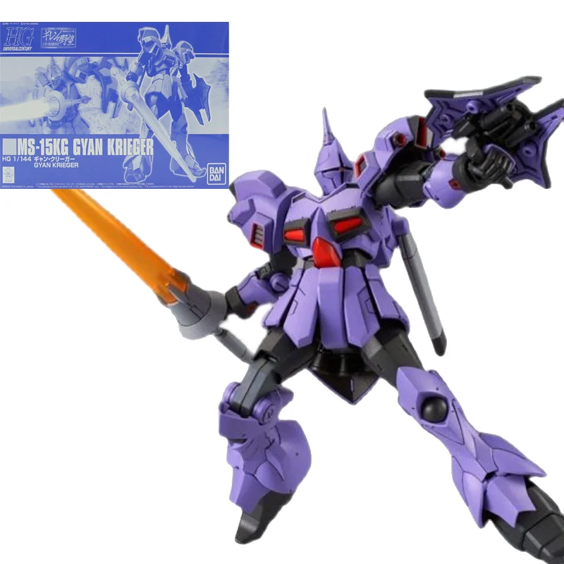 

Bandai Подлинная модель Gundam аниме фигурка PB HG 1/144 MS-15KG Gyan Krieger Gunpla модель экшн-фигурка игрушки для детей