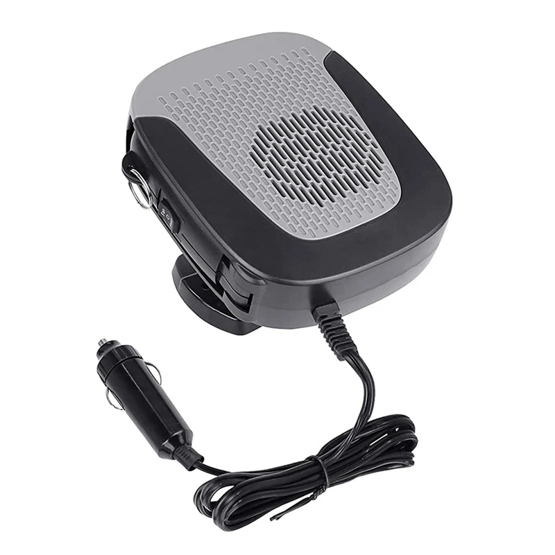 

Car Heater 12V With Heating And Cooling, 150W Fast Heating Defrost Defogger And Auto Windscreen Fan In Cigarette-Lighter