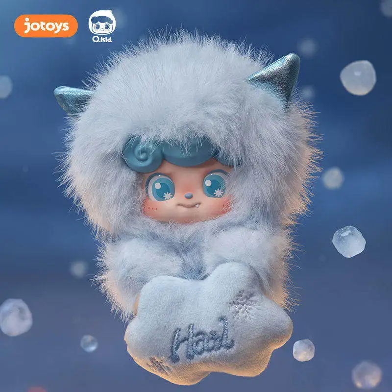 Фото JOTOYS Оригинальные виниловые фигурки Qiuqiu Chao Le Q Bao Weather Baby Mini Series Blind Box в наличии, модные игрушки-подвески, подарки №5