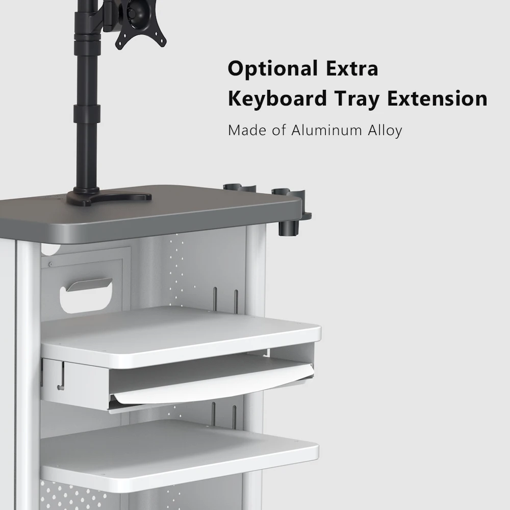 _ Металлическая тележка из алюминиевого сплава для больницы эндоскопии