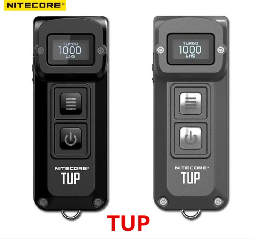 

NITECORE TUP Intelligent Pocket Light EDC Rechargeable Lightweight CREE XP-L HD V6 max 1000 LM Keychain Torch Built in Battery