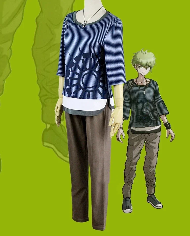 Аниме Rantaro Amami Косплей Костюм Парик Японская Игровая Униформа Футболка Брюки