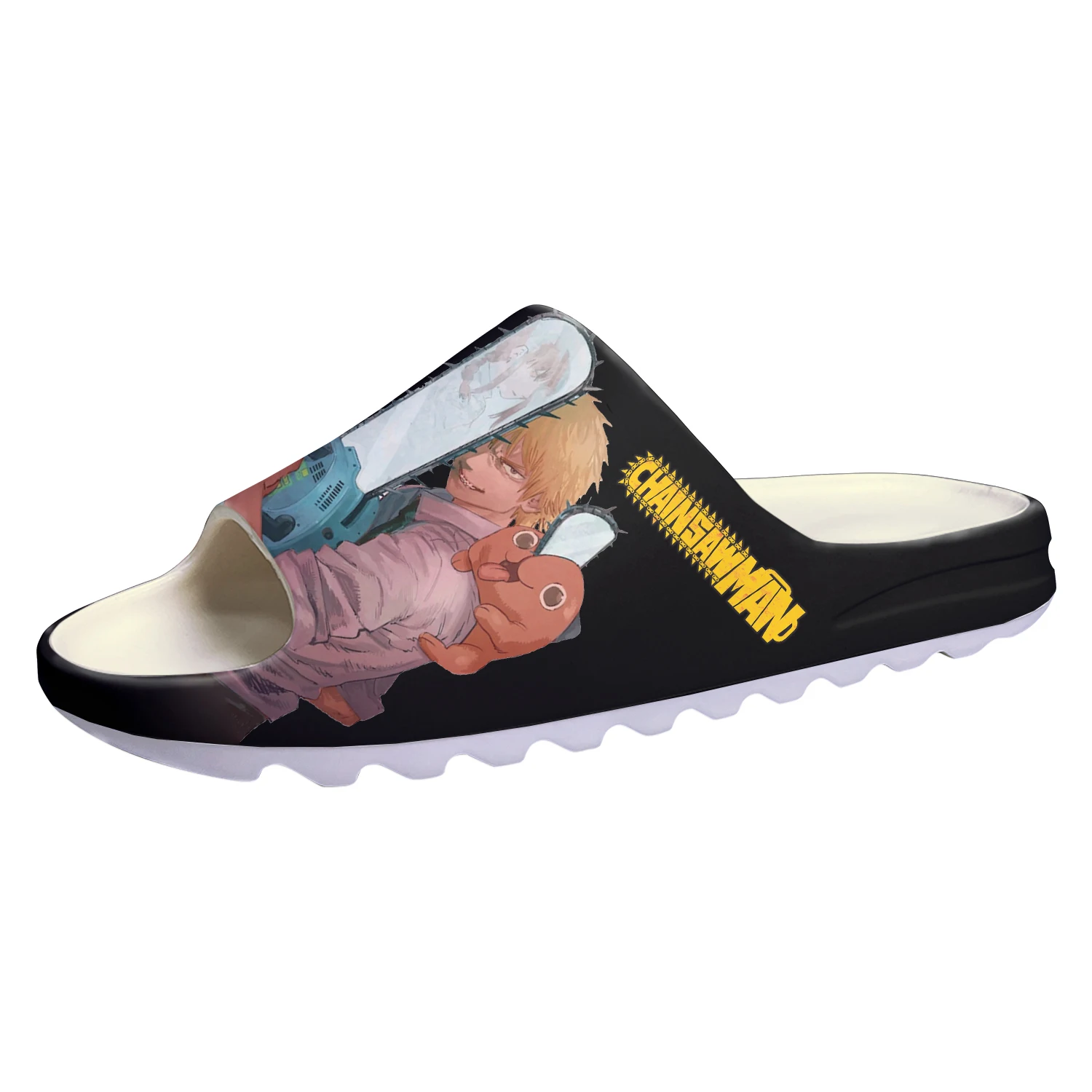 

Chainsaw Man Pochita Soft Sole Sllipers Step In Home Clogs Customized Water Shoes Mens Womens Teenager Step on Shit Sandals