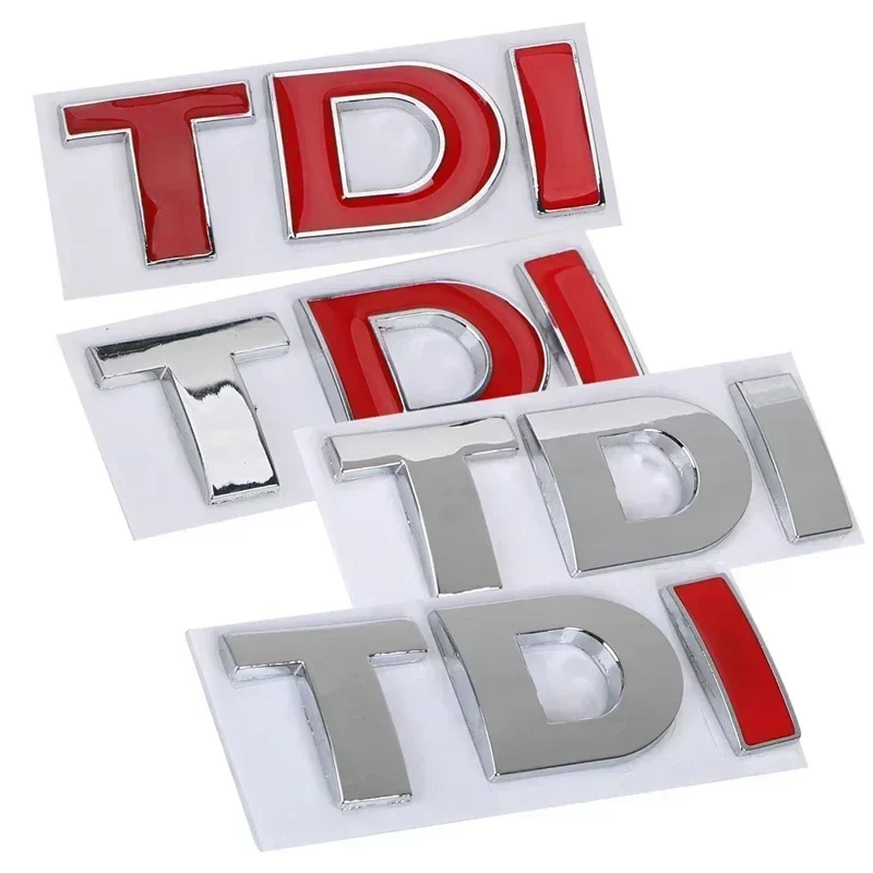 Автомобильная металлическая 3D авто наклейка TDI логотип задний багажник значок