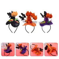 3pcs decorative creative party cosplay witch hat headdress witch hat headband headband pumpkin witch hat hair hoops