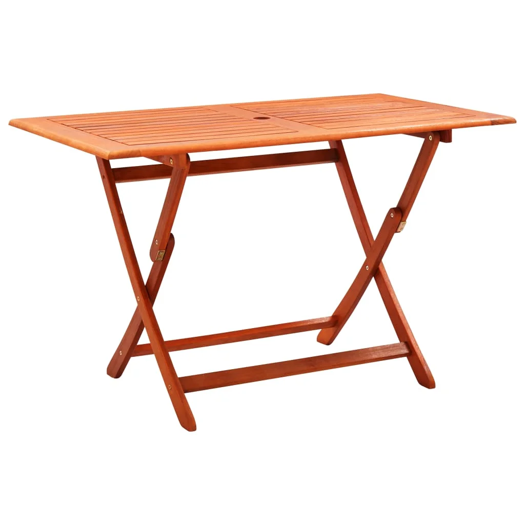 

Garden Table, Solid Eucalyptus Wood Outdoor Table , Patio Furniture 120x70x75 cm