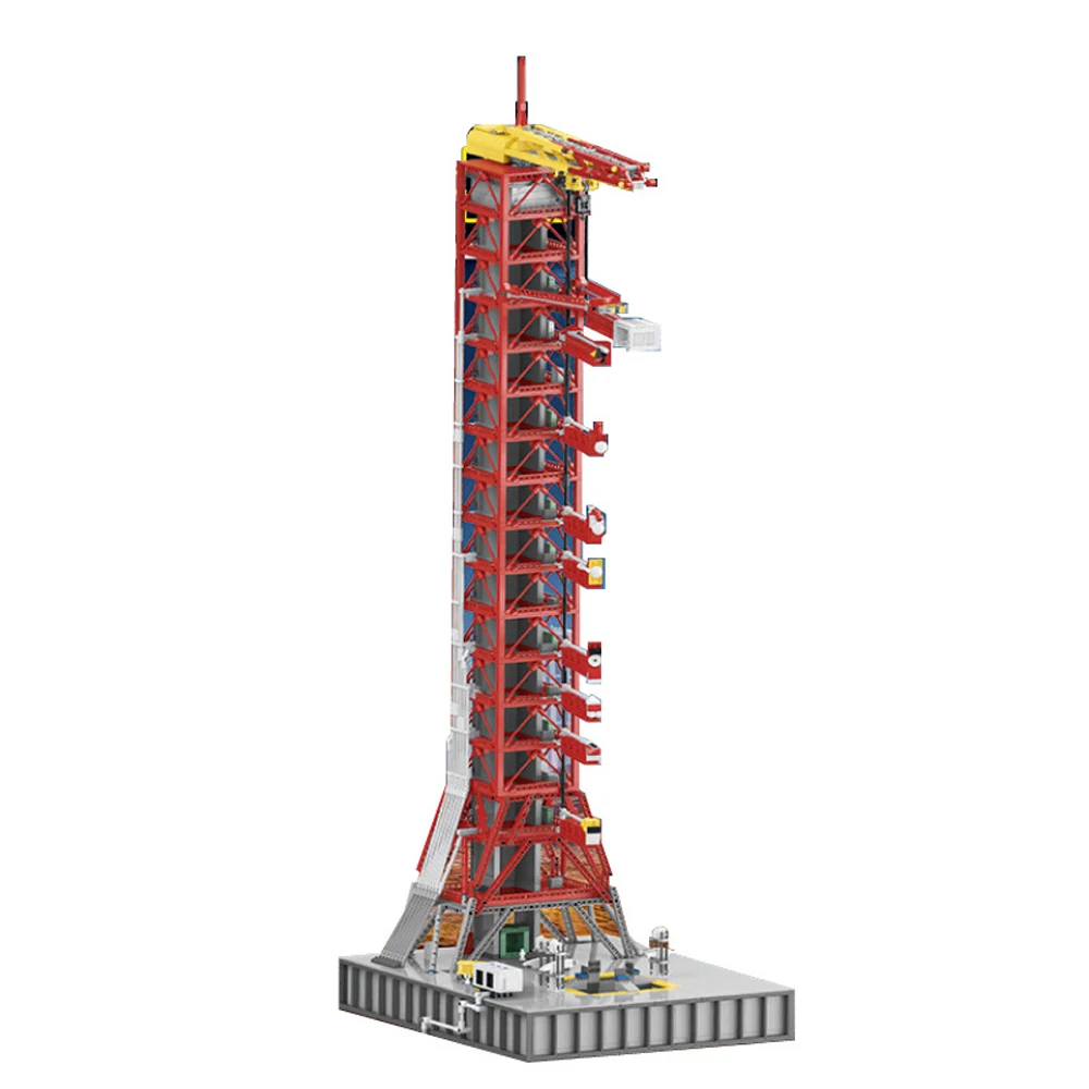 Креативный эксперт высокотехнологичный конструктор Apollo Saturn V Launch Umbilical Tower Space Rocket