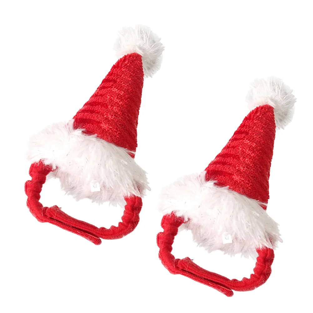 

Hat Christmas Cat Pet Santa Dogcostume Costumes Cats Guineahamster Cap Clothes Party Accessory Outfits Small Claus Elfhats