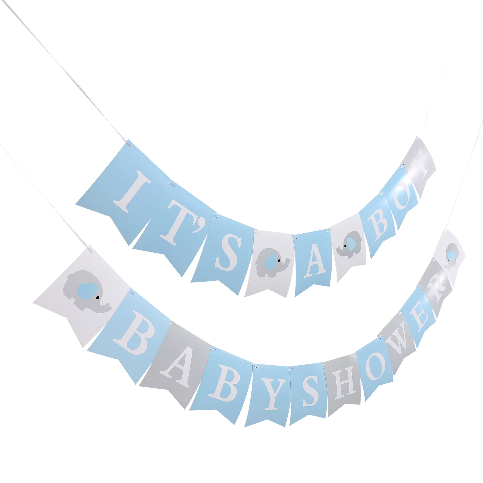 

Shower Baby Boy Decoration Partygender Reveal Banner Elephant Garland Hanging Tables Decorations Centerpieces Baptism Bunting